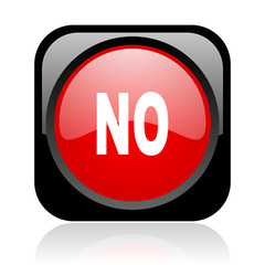 no black and red square web glossy icon