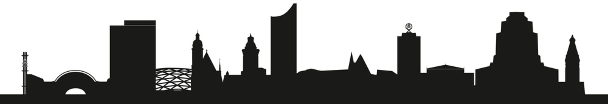 Skyline Leipzig (Silhouette)