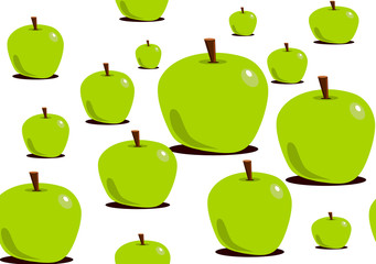 green apples background