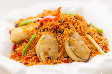 batter fried eggplant
