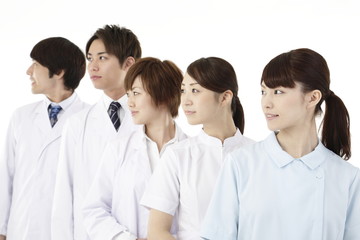 Fototapeta premium 医療イメージ,5人