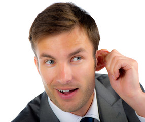 the businessman in work
