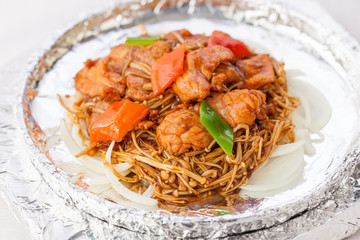 fried pork slices
