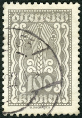 AUSTRIA - 1922: shows Symbols of Agriculture