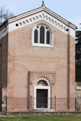 exterior facade of the CAPPELLA DEGLI SCROVEGNI in Padua