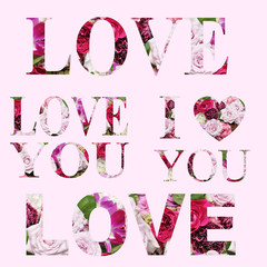 ラブ　loveのかわいい文字