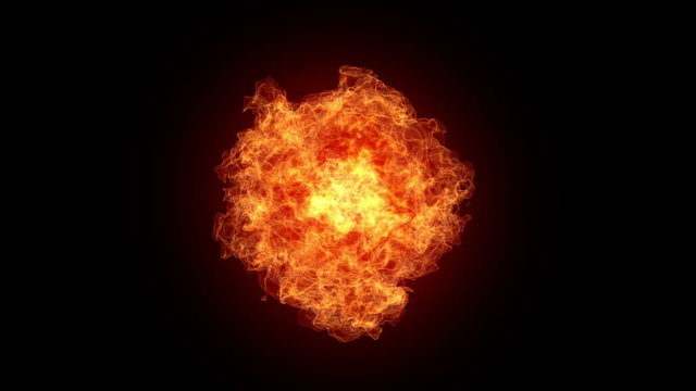 Explosion, super slowmotion