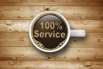 Kaffeetasse mit 100% Service