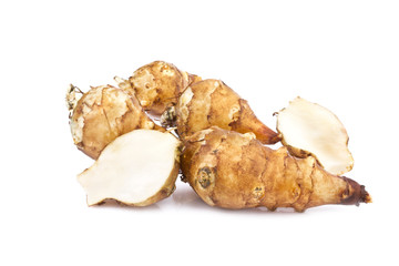 sunroot tubers or jerusalem artichoke (Helianthus tuberosus)