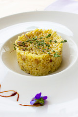 risotto in plate