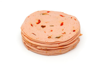 Salami with vegetables