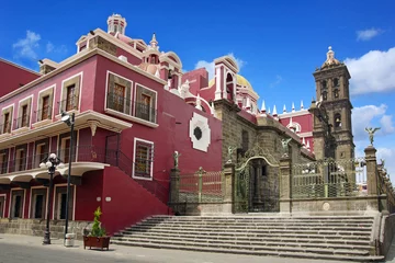 Foto op Canvas Cathédrale de Puebla © photlook