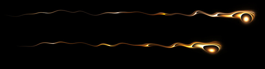 Cyber ​​sperm. Abstract illustration on a black background.