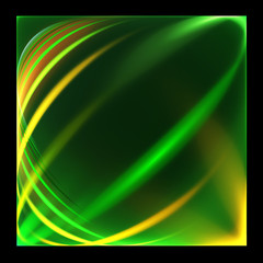 Abstract color image on a black background design illustration.