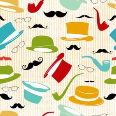 Retro Party seamless background