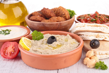 assorted of mezze
