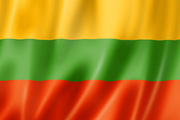 Lithuanian flag - obrazy, fototapety, plakaty