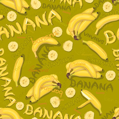 wallpaper of bananas and letters