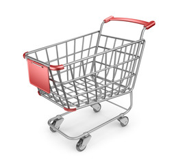 Market shopping cart 3D. Isolated on white background © Alexander