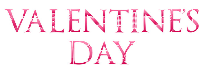 Valentines Day Words Concept