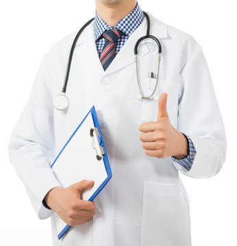 Doctor Holding  notepad