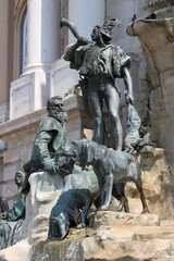 Matthias Fountain in Budapest, Hungary