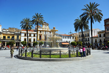 Plaza de España, Mérida - obrazy, fototapety, plakaty