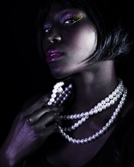 Wunderschöne afrikanische Frau © Anna Om