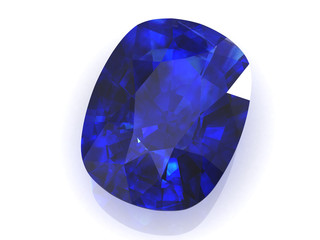 Fototapeta premium blue sapphire (high resolution 3D image)
