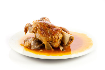 Pig Knuckle isolated on white background