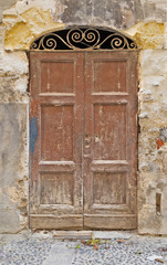 old door in old town