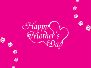 Beautiful mother's day background design.