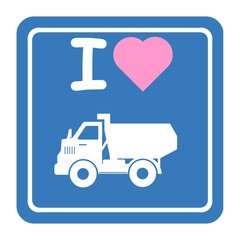 J'aime : Camion benne	