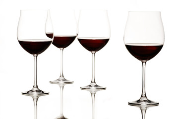 red wine glasses