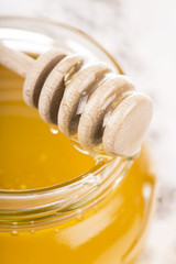 Honey bank on a white background