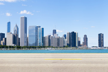 American Country Road Side View