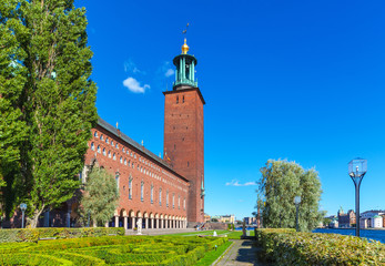Fototapeta na wymiar City Hall in Stockholm, Sweden