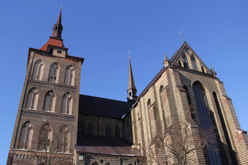 Fototapeta na wymiar St Marien Church Rostock