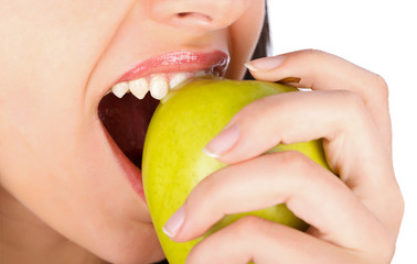 Bitten Green Apple