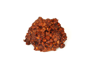 Pastry on white background