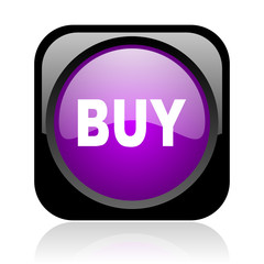 buy black and violet square web glossy icon