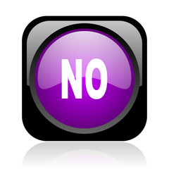 no black and violet square web glossy icon