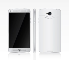 White smart phone