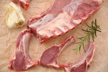 Roher Lammrücken, Lammcarree