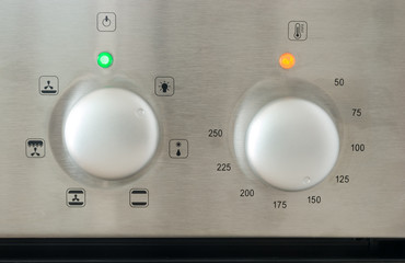 Oven Settings detail, a close up picture