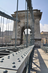 Kettenbrücke in Budapest, Ungarn
