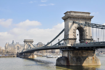 Kettenbrücke in Budapest, Ungarn