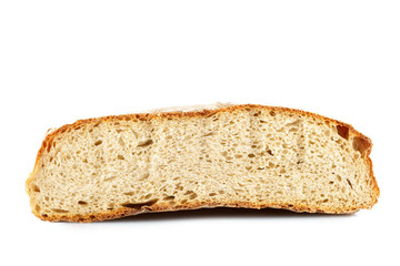 Halved rye bread