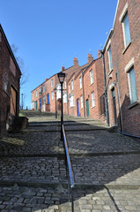 Obraz premium Old Cobbled Street