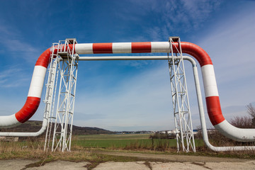 The high pressure pipeline